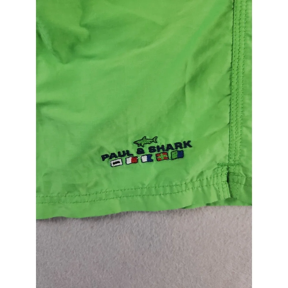 Paul & Shark Green Shimmer Light Summer Shorts sz 4XB